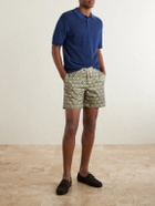 Orlebar Brown - Burnham Tie Stitch Linen-blend Polo Shirt - Blue