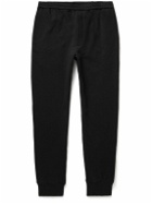 The Row - Edgar Tapered Cotton-Jersey Sweatpants - Black