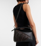 Loewe Puzzle Small fringed leather shoulder bag