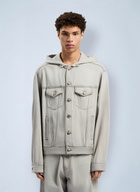 Palm Angels Curved Logo Denim Jacket