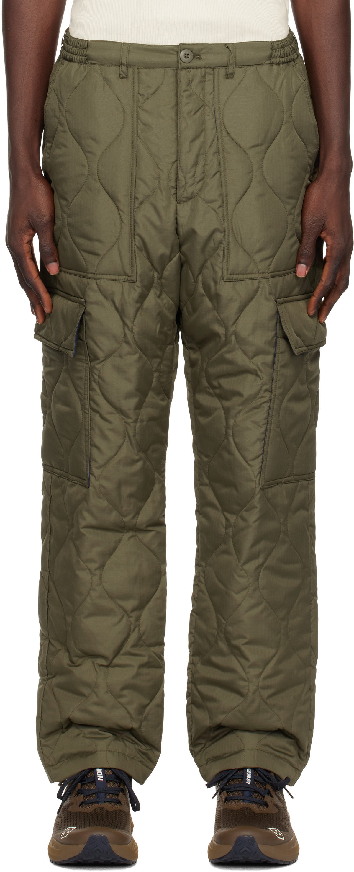 TAION Khaki Military Down Cargo Pants