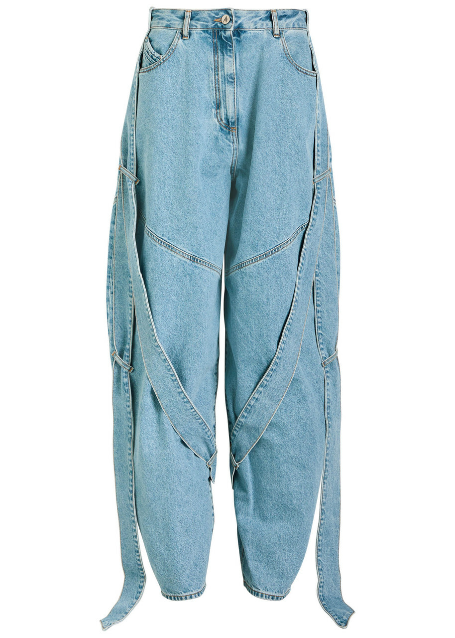 【関税込み】THE ATTICO BAGGY JEANS The Attico Sky Blue baggy jeans with large pockets | TheDoubleF