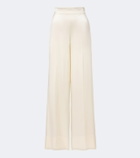 Joseph Dijon silk satin wide-leg pants