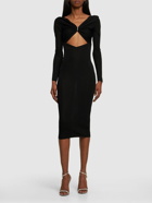 ALEXANDRE VAUTHIER - Cutout Viscose Jersey Midi Dress