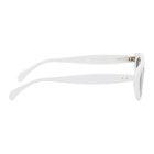 ALAIA White Slim Cat Eye Sunglasses