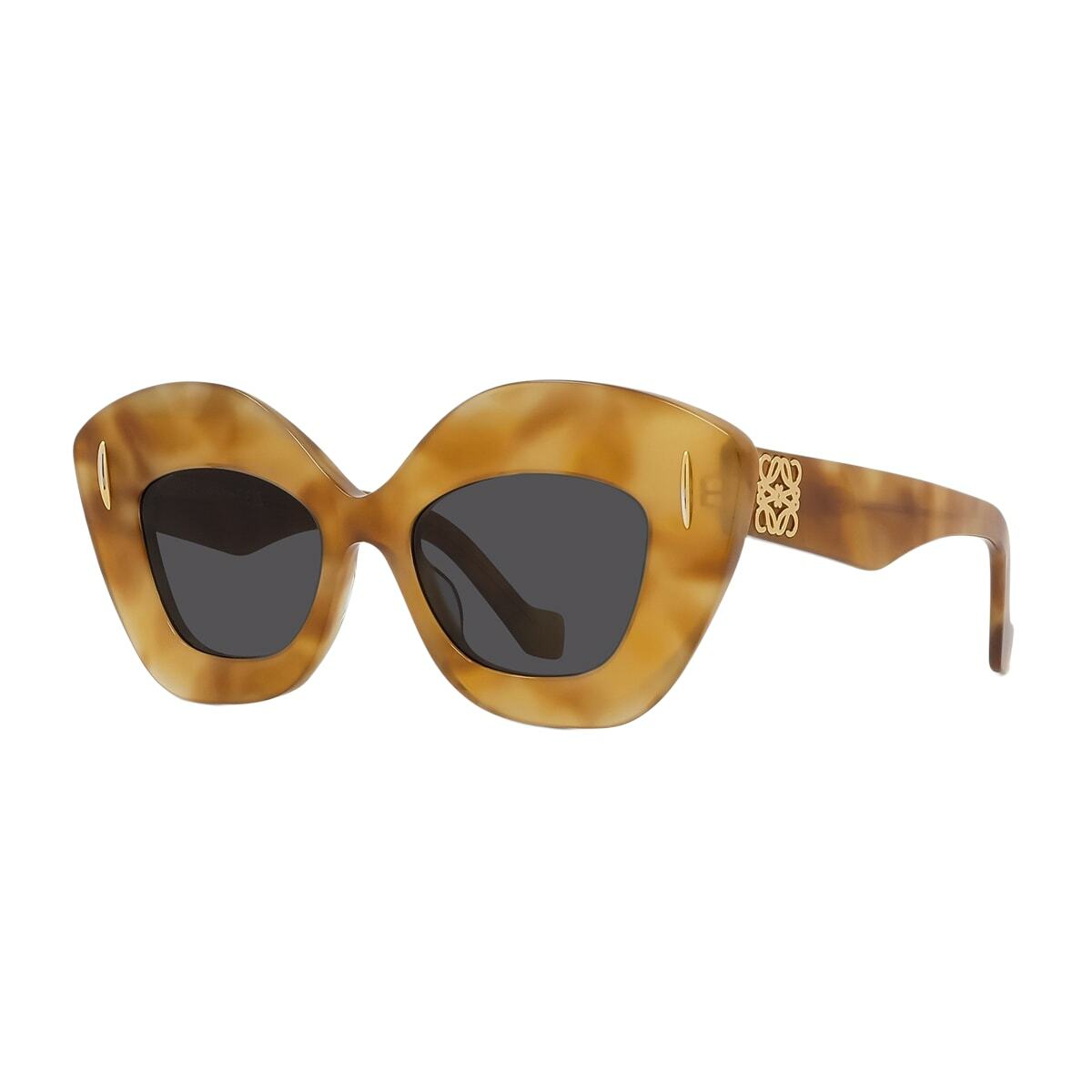 LOEWE Anagram LW40127i 53A Sunglasses, 100% AUTHEN… Loewe ANAGRAM Women Sunglasses Green Brown | Mercari main image 3