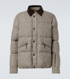 Moncler Grenoble Elgon houndstooth wool down ski jacket
