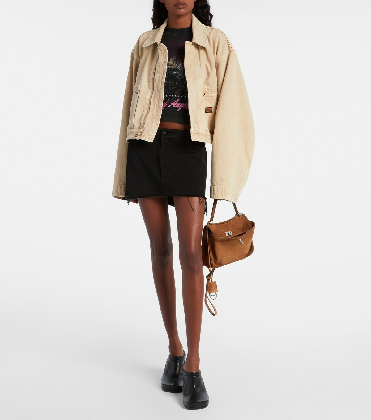 Balenciaga Rodeo Mini suede tote bag Balenciaga