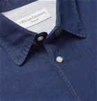 OFFICINE GÉNÉRALE - Benoit Slim-Fit Cotton and Linen-Blend Shirt - Blue