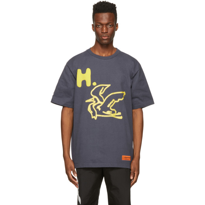 Photo: Heron Preston Blue Flying Heron T-Shirt