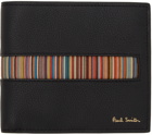 Paul Smith Black Signature Stripe Bifold Wallet