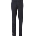 Boglioli - Storm-Blue Stretch Cotton and Linen-Blend Suit Trousers - Storm blue