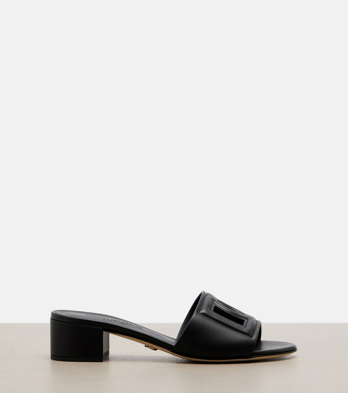 Dolce&Gabbana DG leather mules