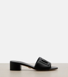Dolce&Gabbana DG leather mules