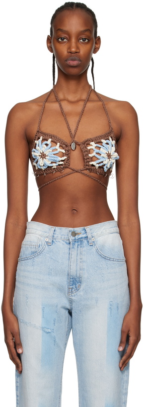 Photo: Kijun Brown Flower Bra