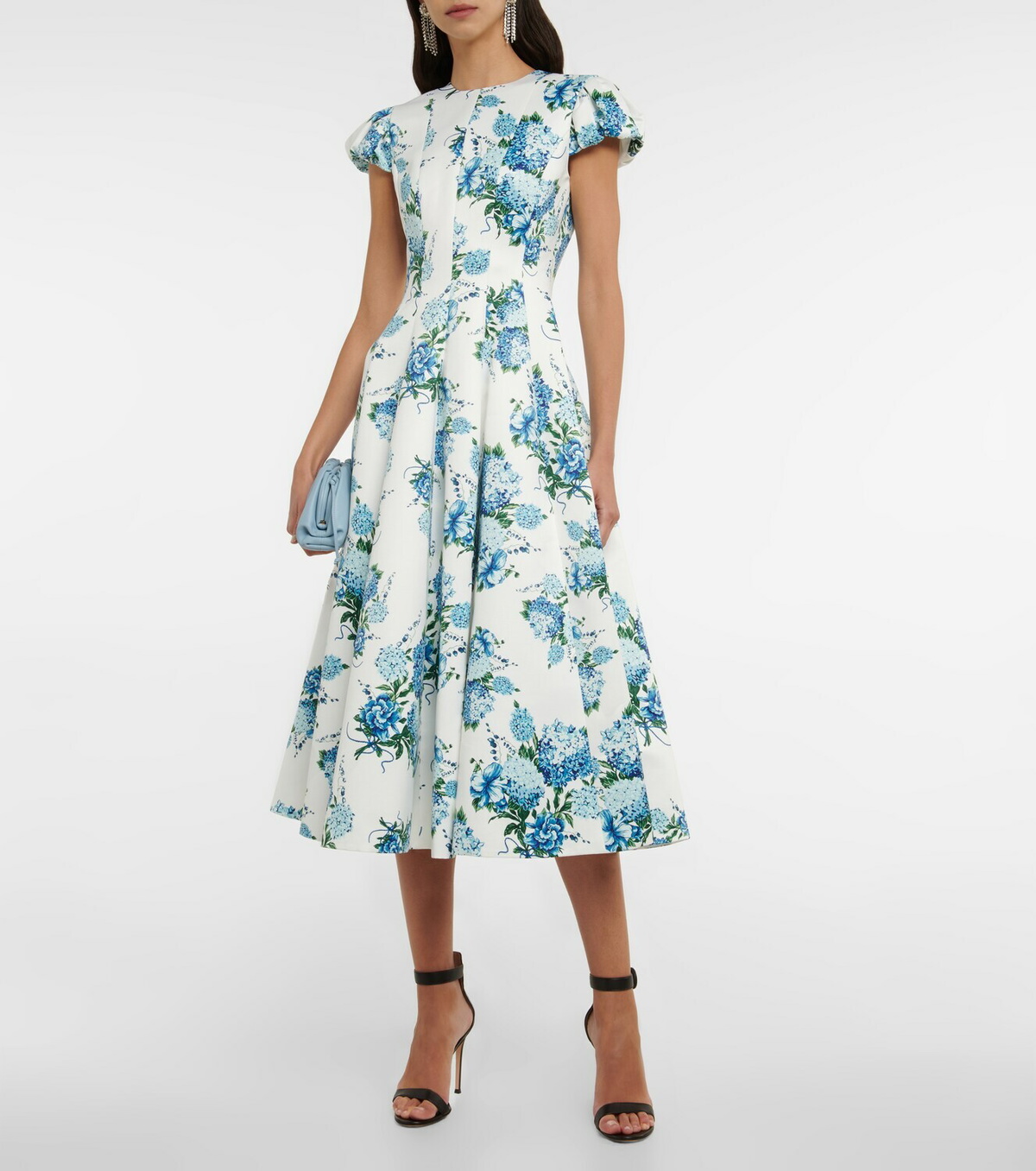 Emilia Wickstead Lecia Floral Printed Faille Midi Dress Emilia Wickstead