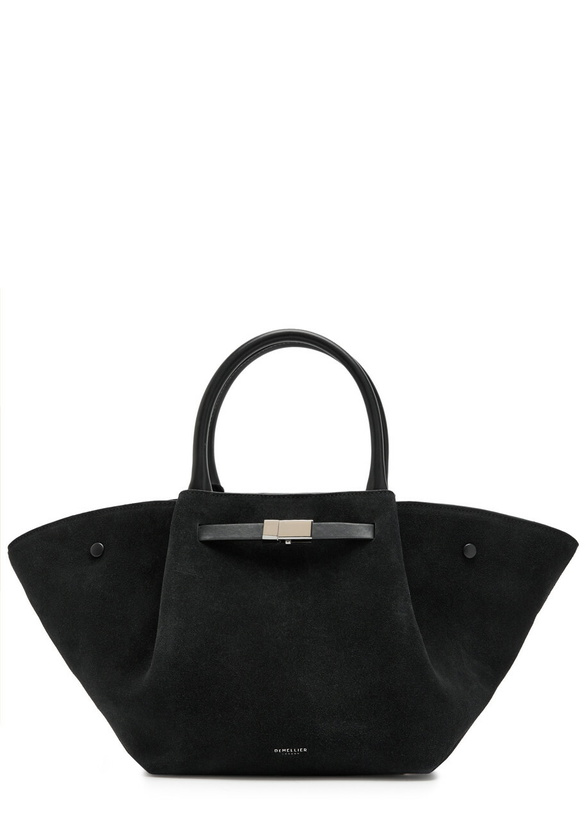 Photo: Demellier The Midi New York Grained Leather Tote bag - Black - One Size