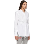 Ports 1961 White Poplin Tie Shirt