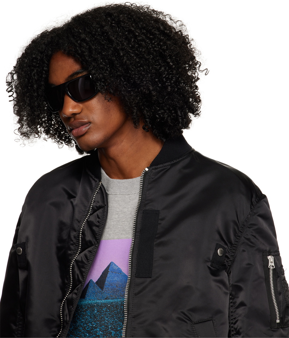 Miharayasuhiro Black BLANC Edition Round Sunglasses Miharayasuhiro