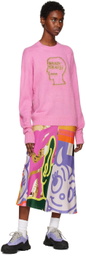 Brain Dead Pink Superfuzz Sweater