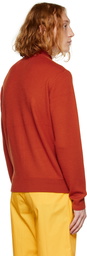 King & Tuckfield Orange Textured Cardigan