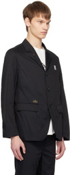 the Shepherd UNDERCOVER Black Appliqué Blazer