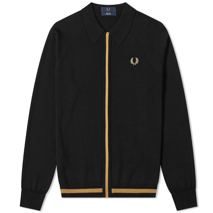 Photo: Fred Perry Concealed Zip Knit Shirt