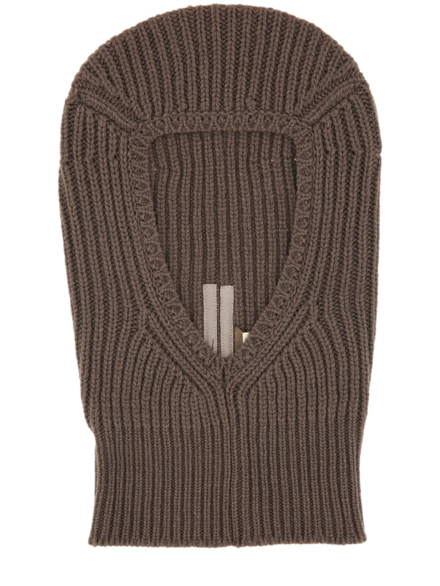 RICK OWENS バラクラバ　フェイスマスク　21ss strobe-balaclava-in-pearl-men-