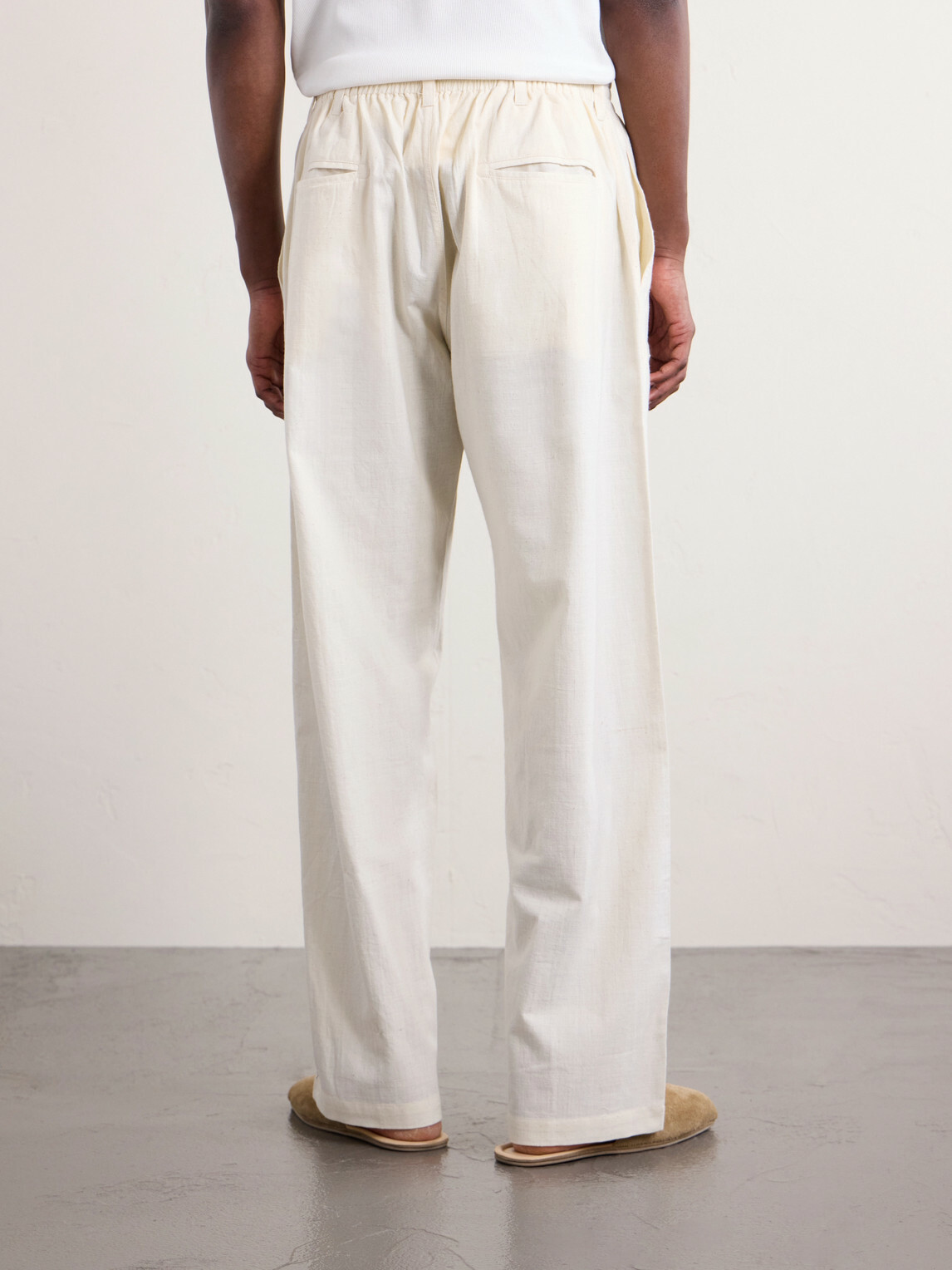 Kardo - Kedar Straight-Leg Cotton Trousers - Neutrals