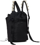 Simone Rocha Black Sporty Lace-Up Military Backpack