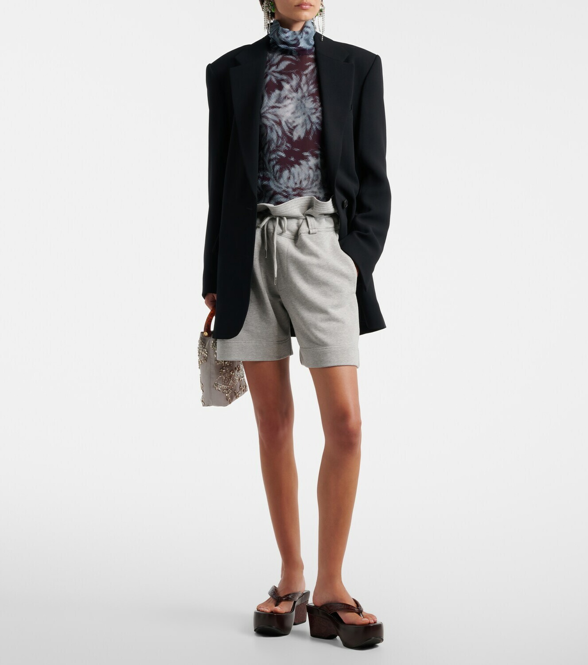 Dries Van Noten Hadiela cotton jersey shorts