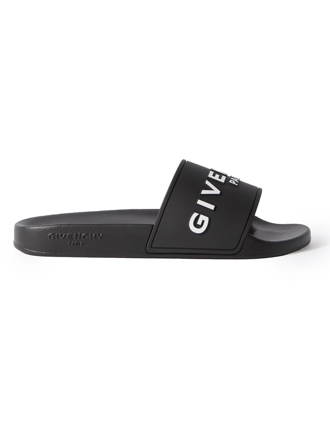 Givenchy - Logo-Embossed Rubber Slides - Black Givenchy