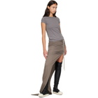 Rick Owens Gray Tower Cropped Level T-shirt