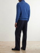 Altea - Virgin Wool Half-Zip Sweater - Blue