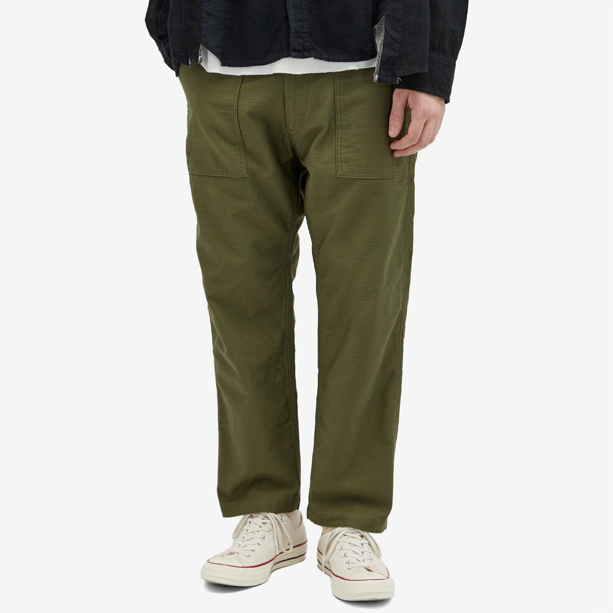 パンツ ordinary fits yard trousers dyed pants Ordinary Fits Men's Ordinary Fatigue Trousers in Olive