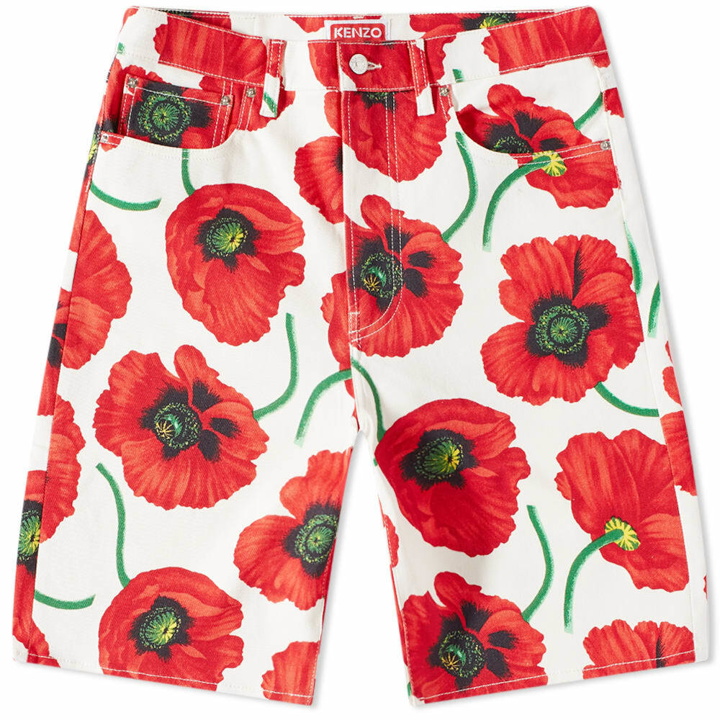 Photo: KENZO Paris All Over Poppy Printed Short