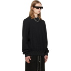Rick Owens Black Tower Crewneck Sweatshirt
