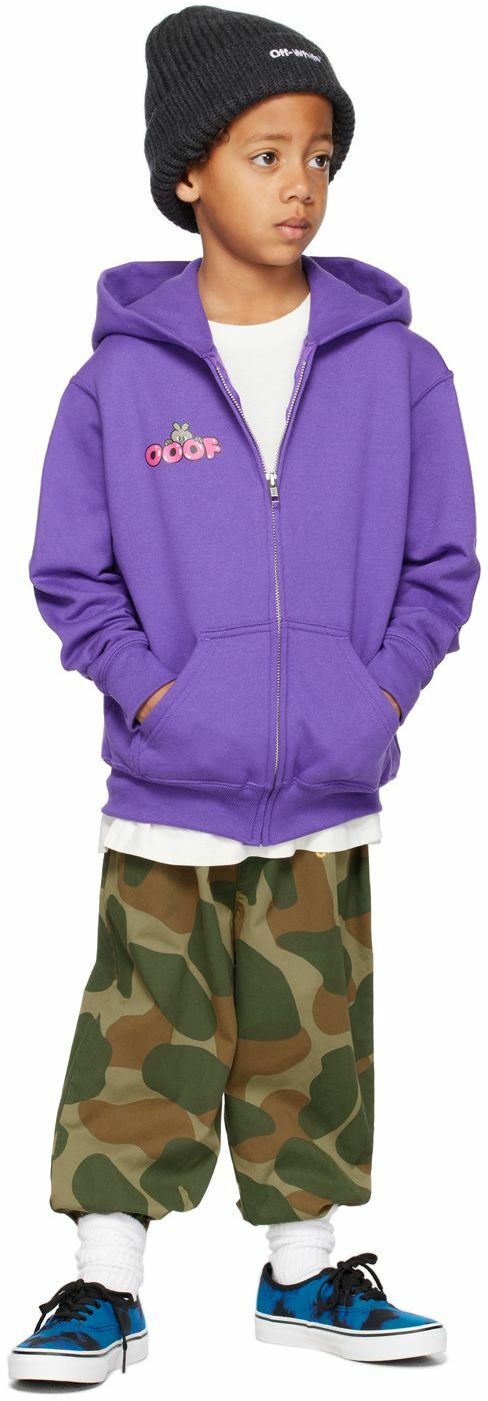 OOOF SSENSE Exclusive Kids Purple Spike Hoodie