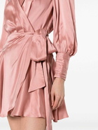 ZIMMERMANN - Silk Wrap Mini Dress