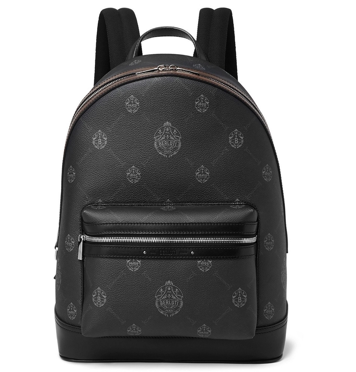 Photo: Berluti - Explorer Logo-Print Leather Backpack - Gray