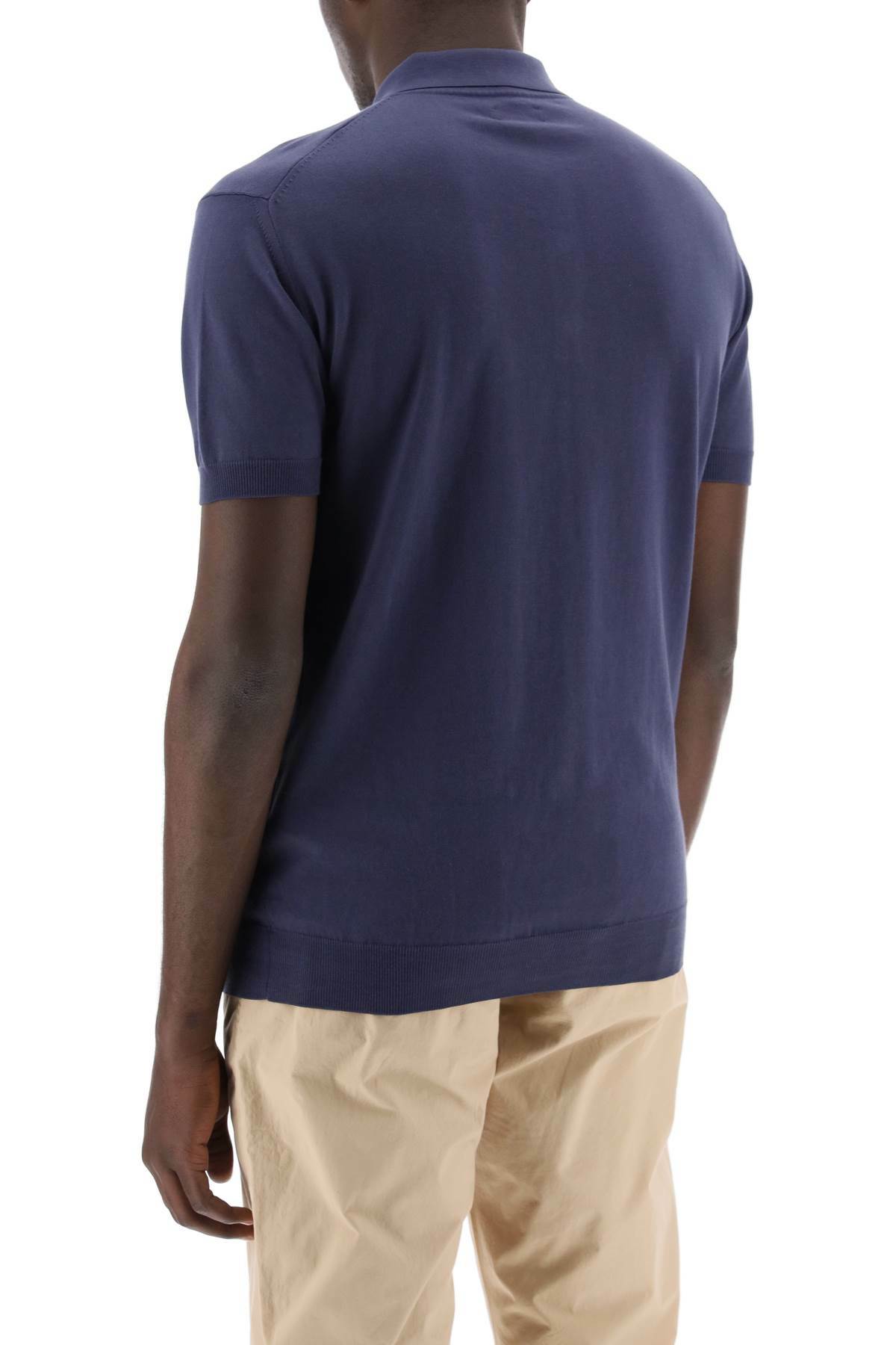 Cotton Knit Polo Shirt Baracuta