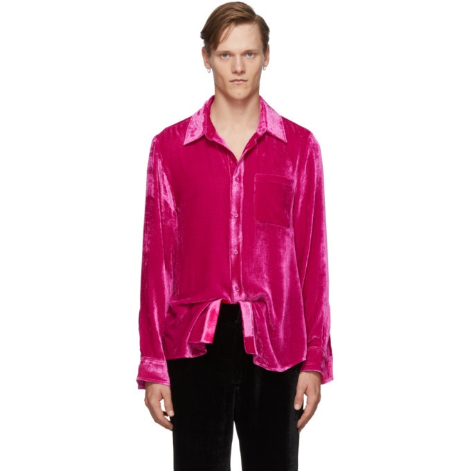 Photo: Sies Marjan Pink Silk Sander Fluid Shirt