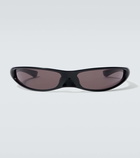 Balenciaga Logo shield sunglasses
