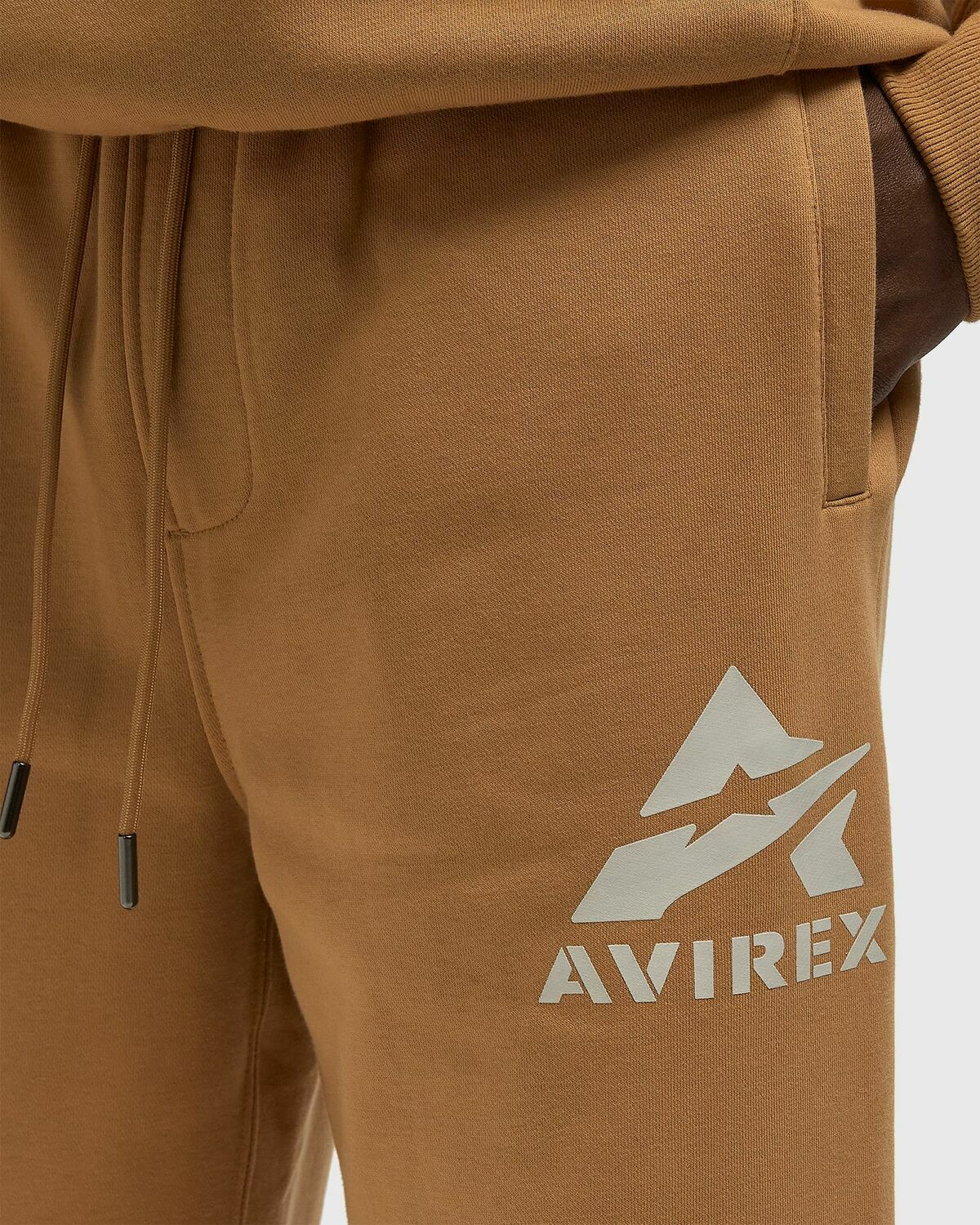 Avirex STACKED LOGO JOGGER Brown Mens Sweatpant
