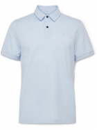 Bogner - Timo Logo-Appliquéd Cotton-Blend Piqué Golf Polo Shirt - Blue