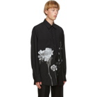 Valentino Black Inez and Vinoodh Edition Wool and Mohair Floral Shirt