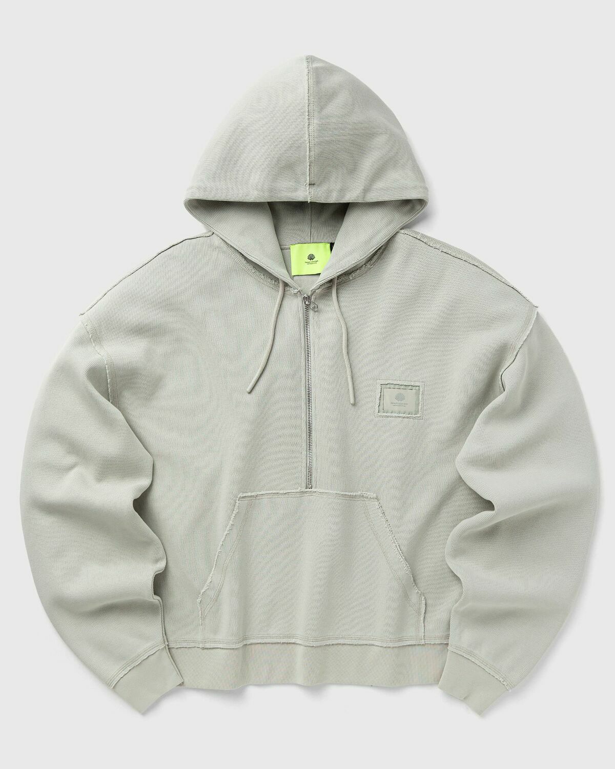New Amsterdam Half Zip Hoodie Almost Aqua Zip Grey Half Zips/Hoodies