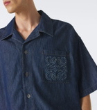 Loewe Anagram cotton chambray shirt
