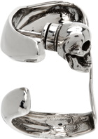 Alexander McQueen Silver Double Hoop Ear Cuff