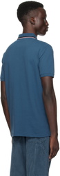 PS by Paul Smith Blue Broad Stripe Zebra Polo